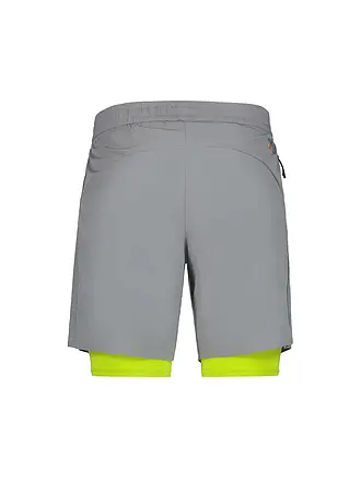 RUKKA | Pantalón corto de running 2 en 1 Maaninka para hombre | grau